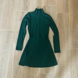 Reformation Jeans Knit Ribbed Turtleneck Skater Dress